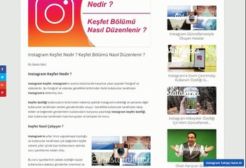 instagram kesfet nedir