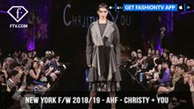New York Fashion Week Fall/Winter 18 19 - Art Hearts Fashion - Christy   You | FashionTV | FTV
