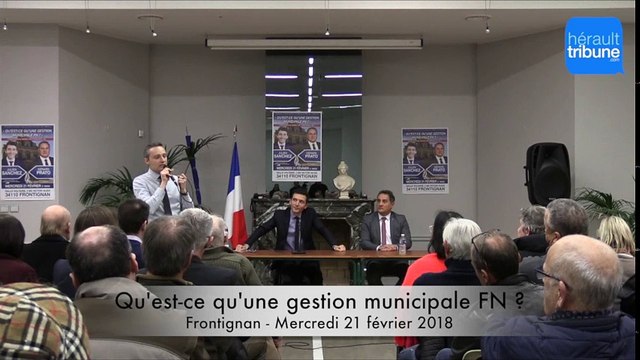 Qu'est-ce qu'une gestion municipale FN ? Conférence - débat par Julien Sanchez et Gérard Prato