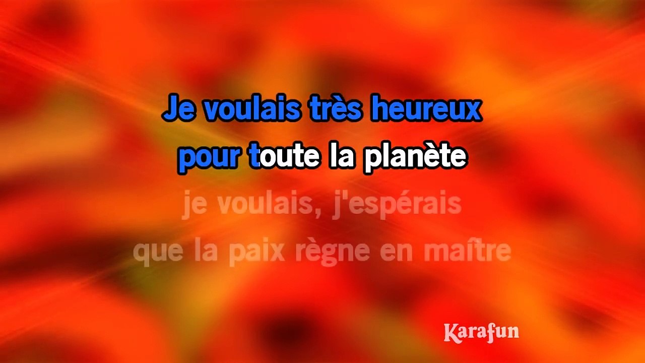 Karaoké Non, non, rien n'a changé - Les Poppys *