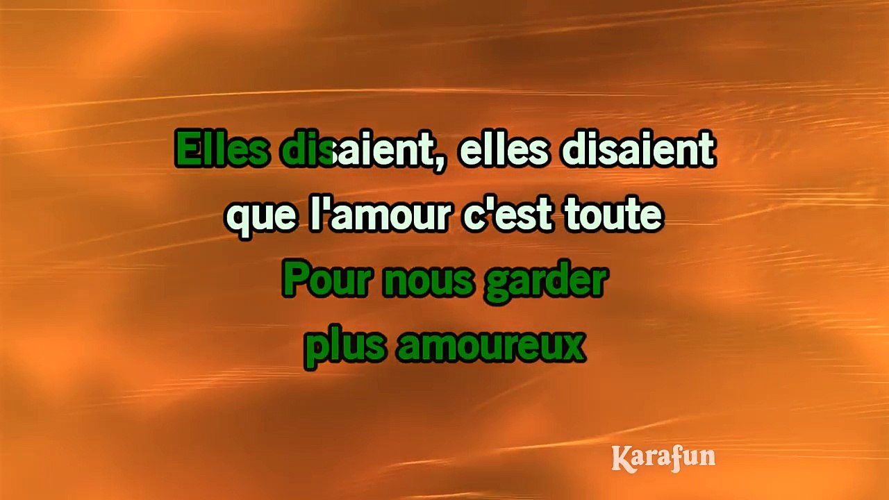 Karaoké A toutes les filles - Didier Barbelivien *
