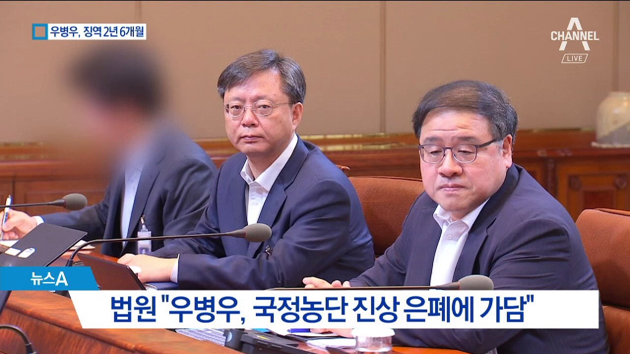 “국정농단 은폐 가담”…우병우 징역 2년6개월