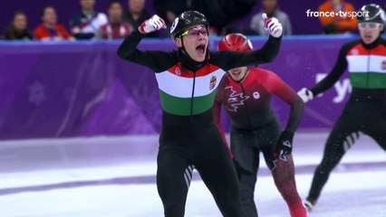 JO 2018 : Short Track - Relais 5000 mètres Hommes. La Hongrie en or