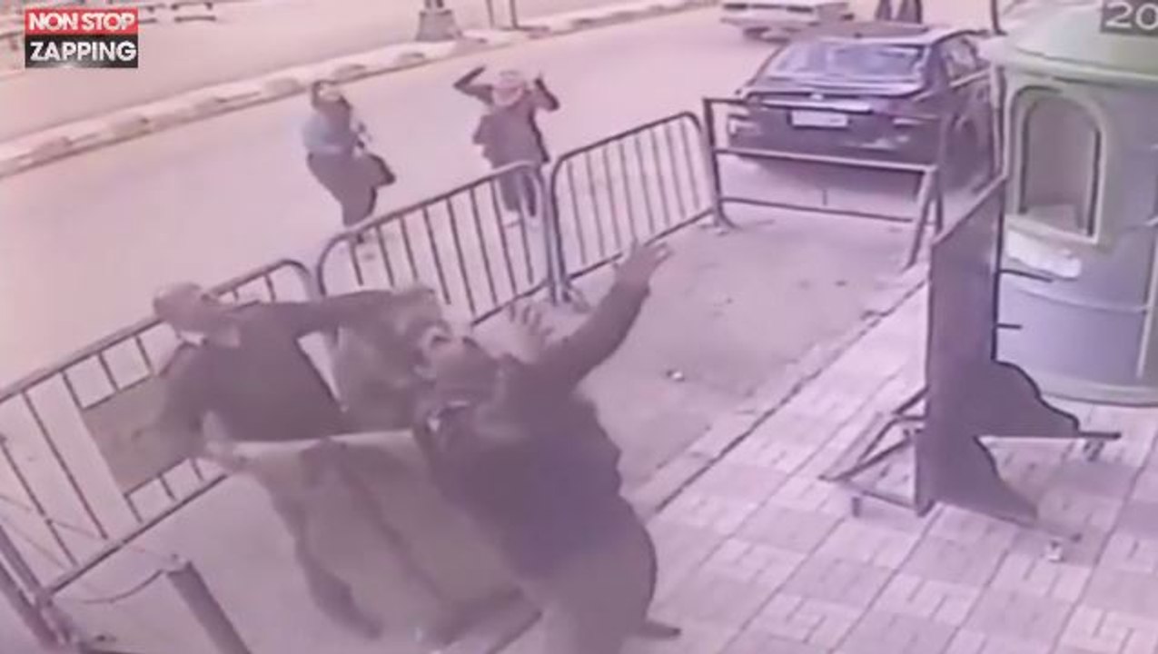 Egypte : Un policier sauve un enfant d'une chute mortelle (vidéo)