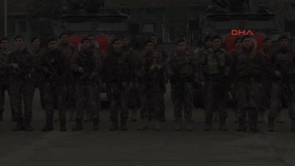 Diyarbakır'daki Özel Harekat Polisleri Afrin Bölgesine Uğurlandı