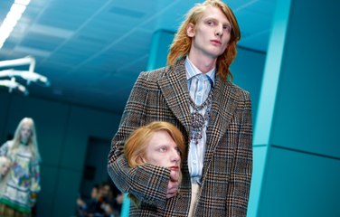 Models Carry Severed Heads At Gucci Fashion Show