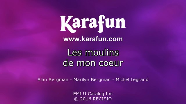Karaoké Les moulins de mon coeur - Vigon Bamy Jay *