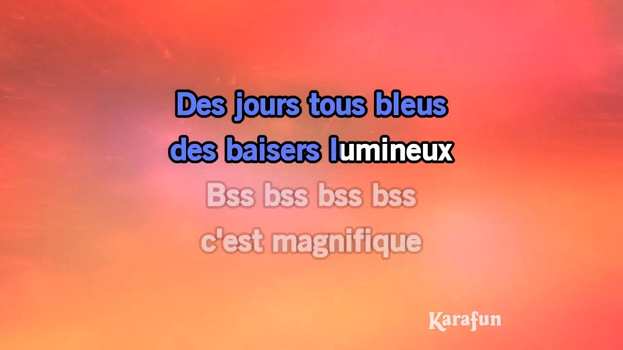 Karaoké C'est magnifique - Vincent Niclo *