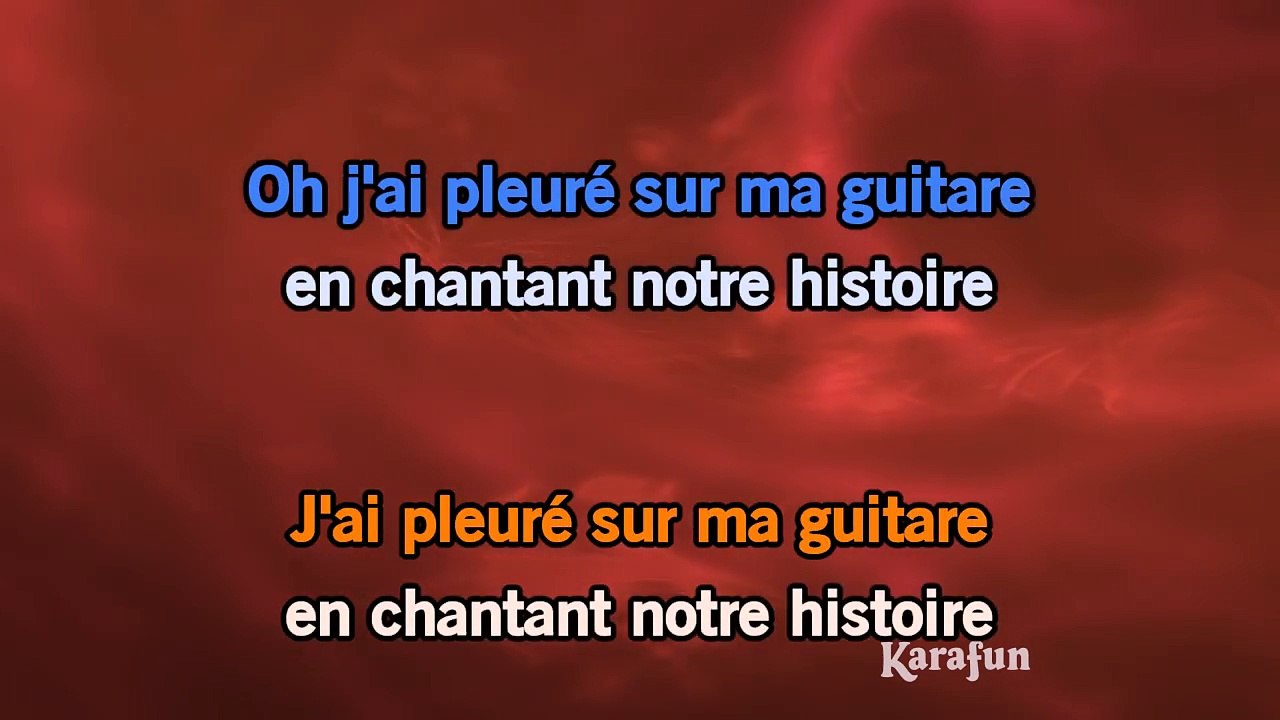 Karaoké J'ai pleuré sur ma guitare (Live 2016) - Johnny Hallyday *