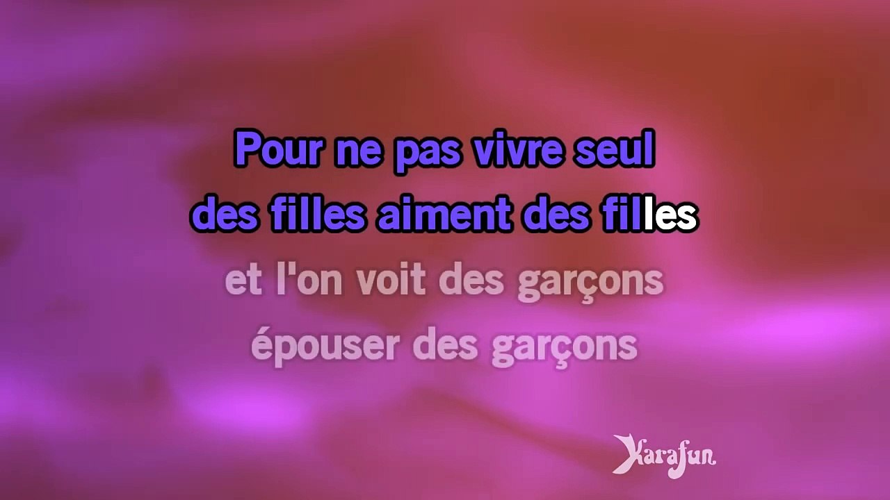 Karaoké Pour ne pas vivre seul - Dalida *