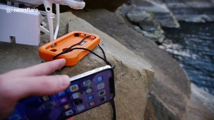 US tech vlogger drops iPhone X 200ft to see if it can survive