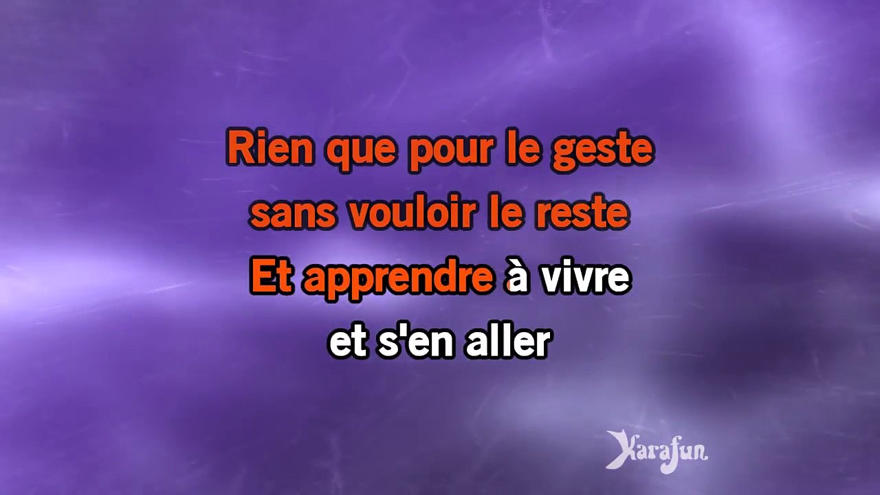 Karaoké Savoir aimer - Florent Pagny *