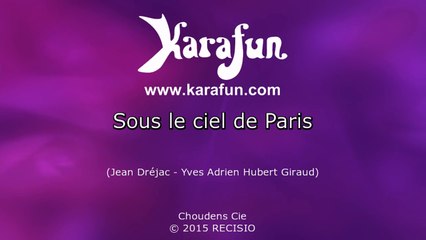 Karaoké Sous le ciel de Paris - Zaz *