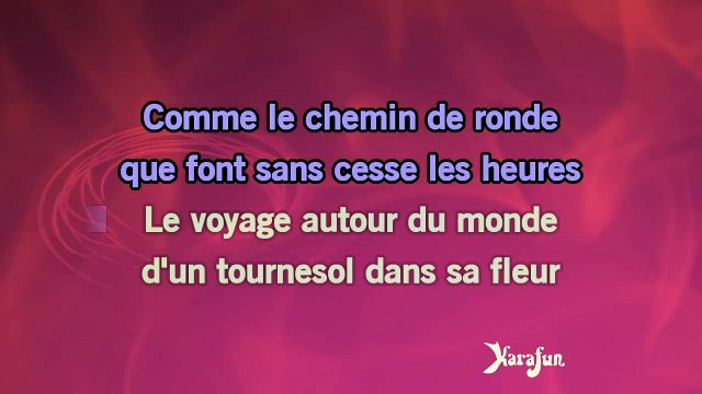 Karaoké Les moulins de mon coeur - Miss Dominique *