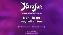 Karaoké Non, je ne regrette rien (Live à la Tour Eiffel) - Johnny Hallyday *