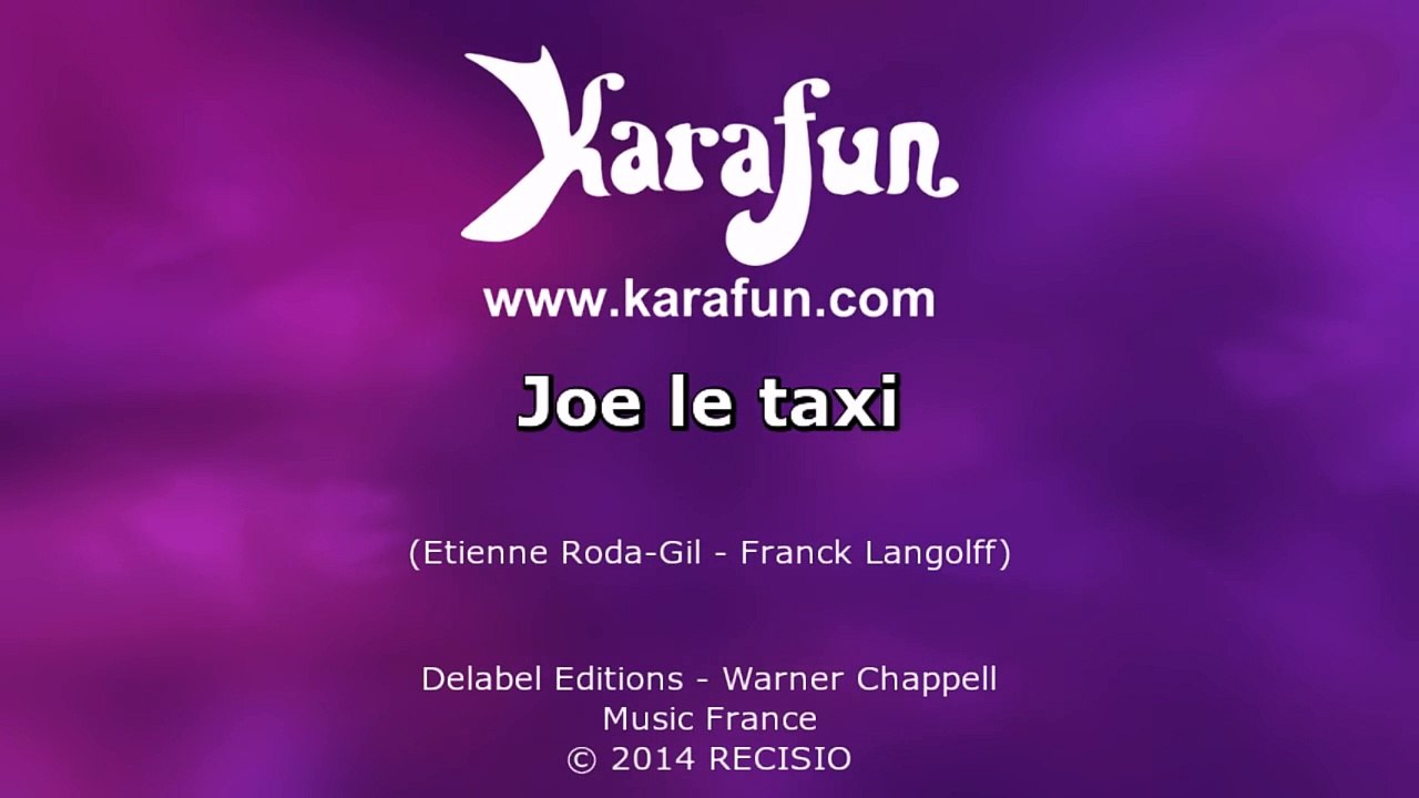 Karaoké Joe le taxi - Vanessa Paradis *