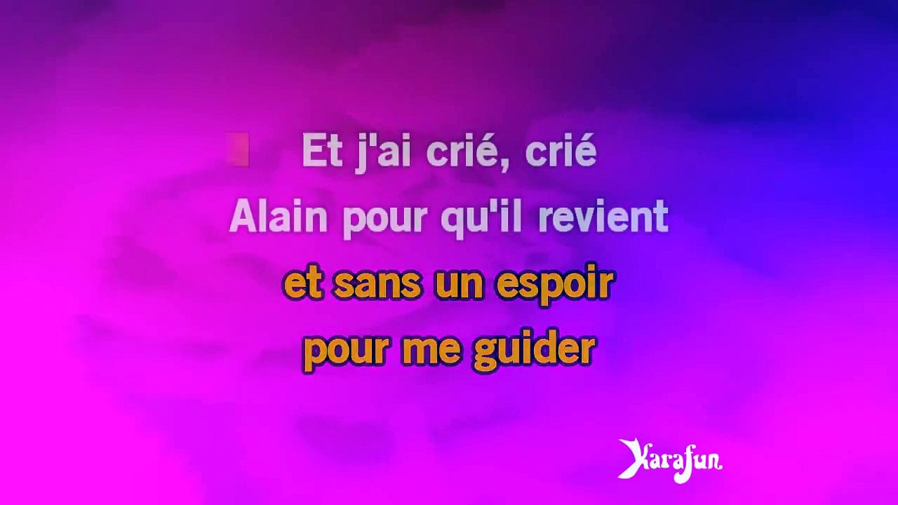 Karaoké Alain (d'après Aline) - Patrick Sébastien *