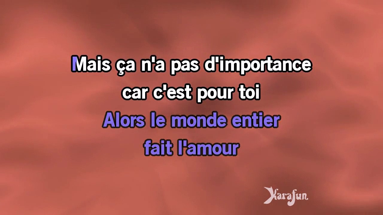 Karaoké Le jour se lève - Garou *