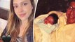 'Feeding baby boy!': Jessica Alba looks like a happy mother as she breastfeeds new son Hayes in intimate Instagram photo.
