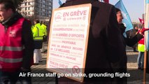 Air France staff go on strike, grounding flights