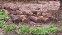 Makedonya'da Birinci Dünya Savaşı'ndan kalma top mermileri bulundu - GEVGELİ