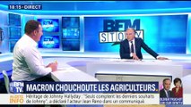 Emmanuel Macron chouchoute les jeunes agriculteurs