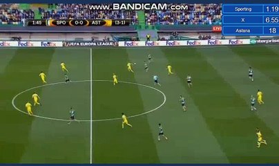 Bas Dost Goal HD - Sporting CP 1-0 Astana 22.02.2018v