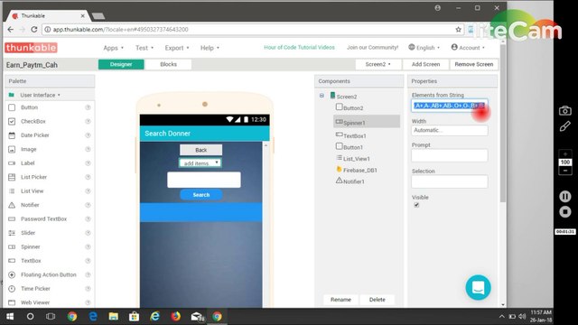 Search Data From Firebase database & Show it in List View | Thunkable Tutorial 6