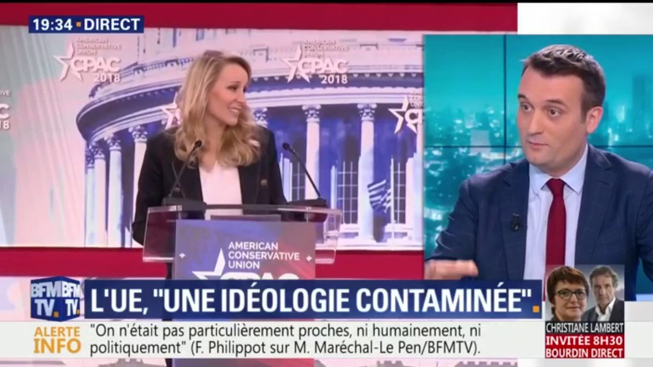 Discours de Marion Maréchal-Le Pen: "Je n’ai pas entendu le terme Frexit", dit Philippot