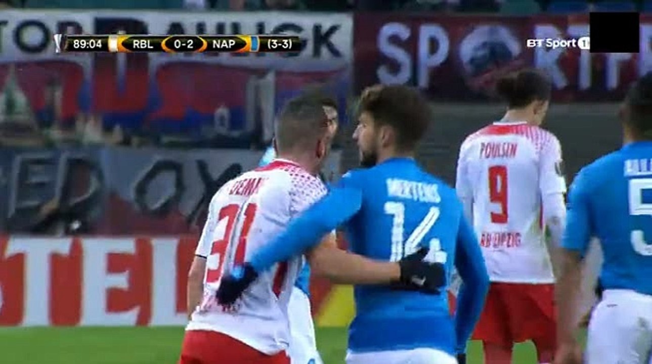 Leipzig - Napoli 0-2 Europa League 22-02-2018