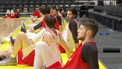 A Milli Basketbol Takımı'nda İsveç maçı hazırlıkları - STOCKHOLM
