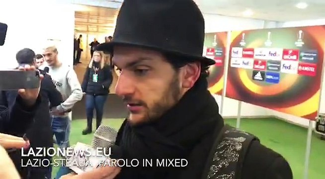 Lazio-Steaua Bucarest - Parolo in mixed zone