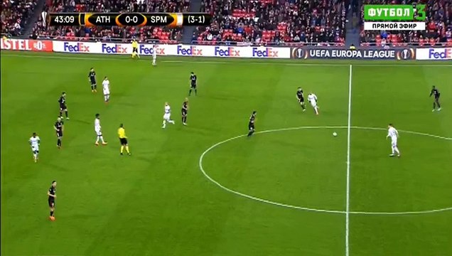 Luiz Adriano Goal HD - Ath Bilbao 0-1 Spartak Moscow 22.02.2018