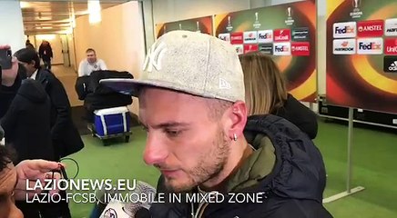 Lazio-Steaua Bucarest - Ciro Immobile in mixed zone 22/02/2018