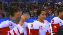 Salty Canadian Women's Hockey Player Rips Off Her Silver Medal During Ceremony