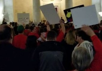 Teachers Raise a Ruckus at West Virginia State Capitol