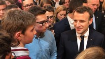 Emmanuel Macron défend le vin français