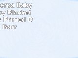 Elegant Home Kids Soft  Warm Sherpa Baby Toddler Boy Blanket Blue Bears Printed Design
