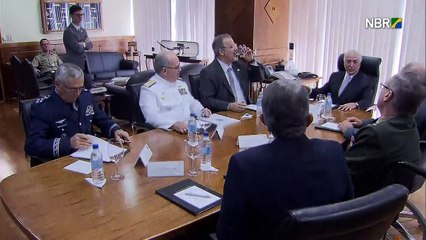 Temer em reunião do Conselho Militar de Defesa