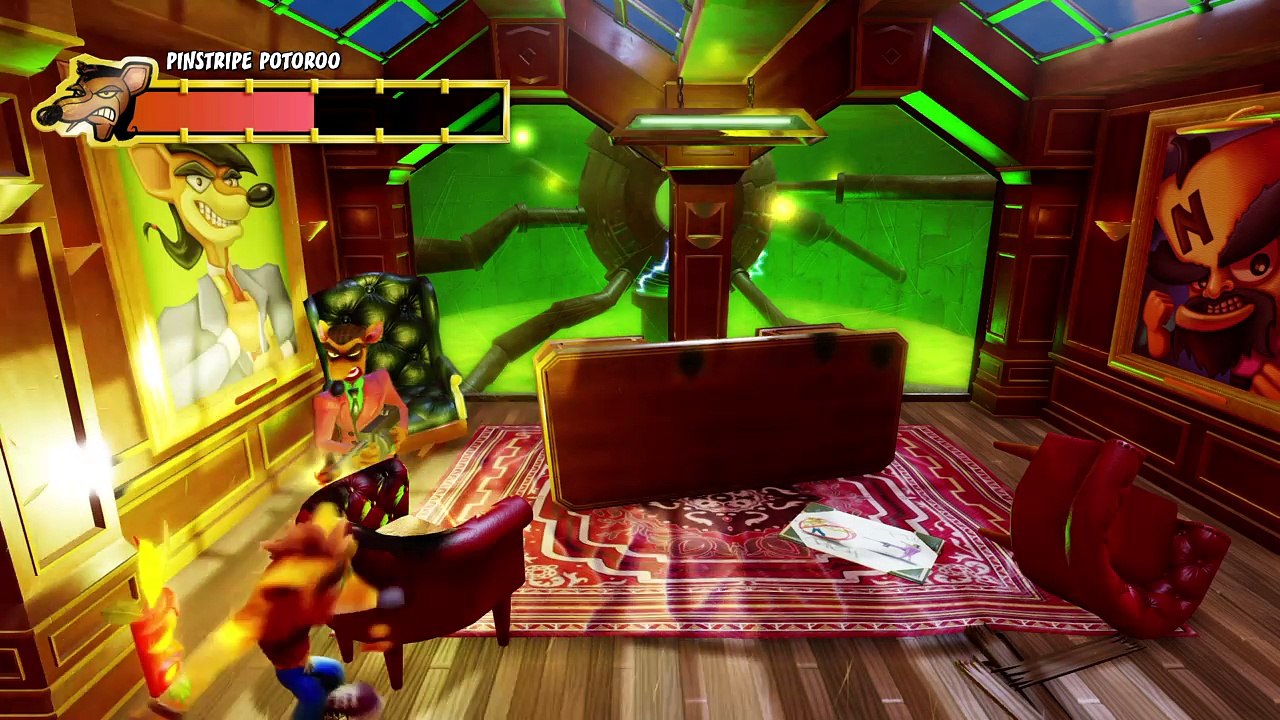 Crash Bandicoot N. Sane Trilogy: Pinstripe Potoroo Boss Fight