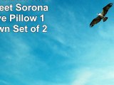 Safavieh Pillows Collection Sweet Sorona Decorative Pillow 18Inch Brown Set of 2