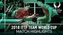 2018 Team World Cup Highlights I Ma Long/Xu Xin vs E.Lebesson/Alexandre Cassin (Group)