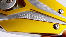 Motorcycle Mirrors Viper Yellow Adjustable Sportsbike with Matte Black Mirror Base | KiWAV