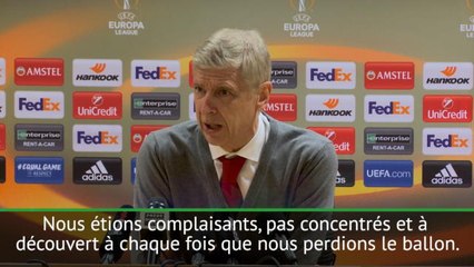 16es - Wenger : "Nous avons été complaisants"