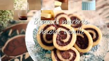 Biscuits marbrés chocolat vanille