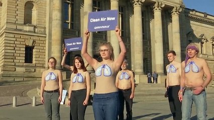 Protestierende drängen Gericht, zu genehmigen, Dieselautos in Städten zu verbieten