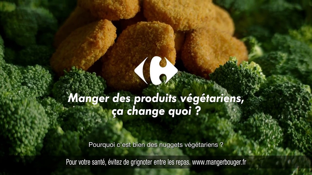 Manger des produits végétariens, ça change quoi ?  Carrefour, meilleur chaque jour (pub TV 2017)