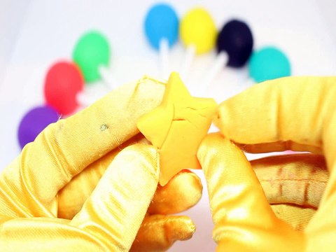 Play Doh Lollipops with Straws & Shapes Molds | Learn Colors & Numbers