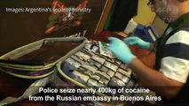 400 kilos of cocaine found in Russian embassy in Argentina
