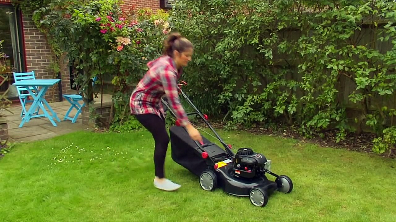 Carrefour : Tondeuse moteur Briggs & Stratton "Démarrage facile pour tous"